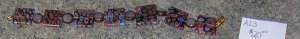 A13 - Bracelet - Millefiori Glass Rainbow Beads