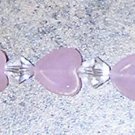 A27 - Bracelet - Pink Hearts and Crystals
