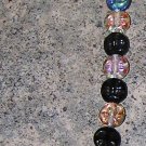 A31 - Bracelet - Czech Black and Blue Irridescent Beads
