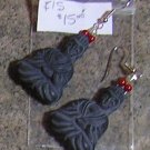 E15 - Earrings - Grey Budda Earrings