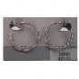 .925 STERLING SILVER FILIGREE HOOP EARRING (ser-8)