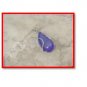 Blue druzy pendant .925 silver