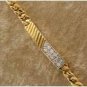 14KT GEP pave 1ct diamond simulated bracelet