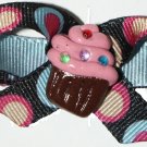 No Slip Hair Clip- Pink Cupcake