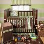 4PC My Baby Sam Paisley Splash Bedding Crib Set Green BD152