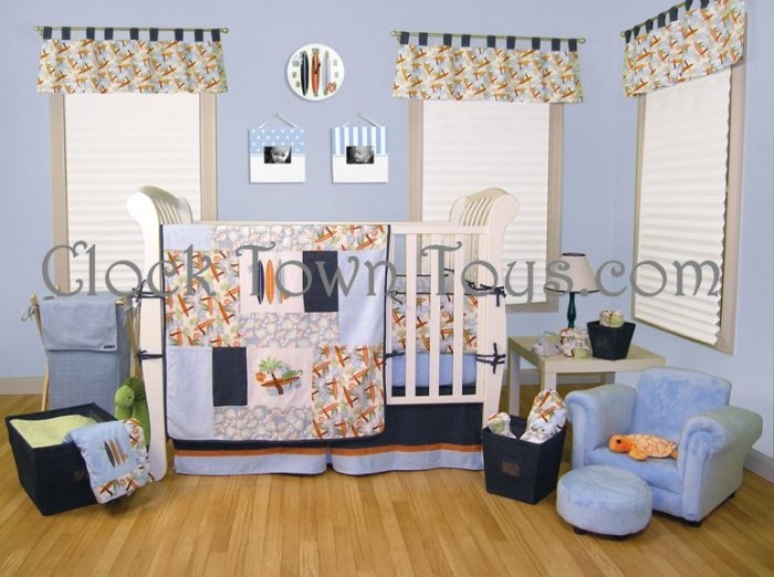 6PC Surf’s Up Hawaiian Infant Baby Crib Bedding Set 106550