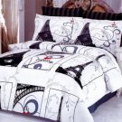 6PC Ellysee Paris Theme QUEEN Duvet Bedding LE242Q