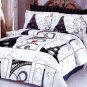 6PC Ellysee Paris Theme QUEEN Duvet Bedding LE242Q