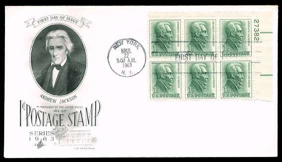 ART CRAFT - 1963 Andrew Jackson (#1209) FDC - PB6 UA