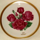 1984 American Rose Society All-American Rose Plate - INTRIGUE
