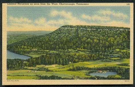 1940s Lookout Mountain, CHATTANOOGA, Tennessee - LINEN Postcard