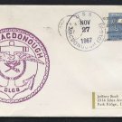 1967 US Navy Ship Cover - USS MACDONOUGH (DLG-8) - Cacheted