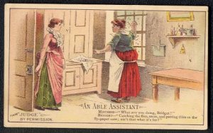 Victorian Trade Card - Arbuckle Brothers Coffee Company - "AN ABLE ASSISTANT" (#62)