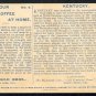 1892 Victorian Trade Card - Arbuckle Brothers Coffee Company - KENTUCKY (#4)