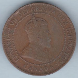 CANADA - 1906 King Edward VII Large Cent - Circulated
