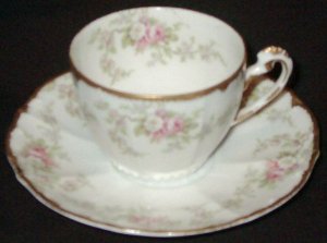 Vintage Demitasse or Tea Cup & Saucer - "ELITE L", Limoges