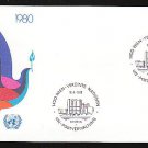 UNITED NATIONS (Vienna) - 1980 s2.50 Regular Issue (#8) Official Geneva FDC - UA
