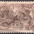 GREAT BRITAIN Postage Stamp - 1918 - 2sh6p Seahorses (Sc. #179) - Used