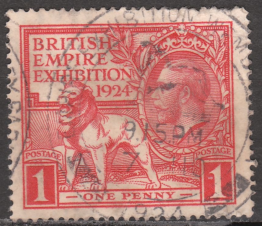 GREAT BRITAIN Stamp 1924 1p British Empire Exhibition Sc 185 Used   51212e246e4cc 88524b 