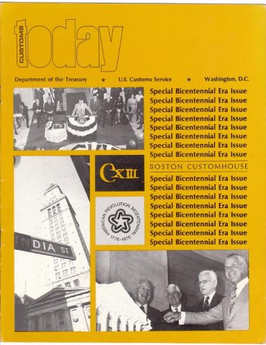 1974(?) CUSTOMS TODAY - U.S. Customs Service Newsletter - Boston Customhouse