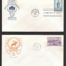 1950-52 - 10 Different HOUSE OF FARNAM Cacheted FDCs - All UA
