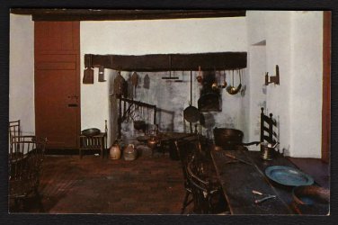 1950s VALLEY FORGE, PENNSYLVANIA - Washington's Headquarters Kitchen - Postcard