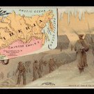 1889 Victorian Trade Card - Arbuckle Brothers Coffee Company - Map of  SIBERIA (#71)