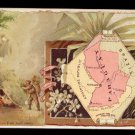 1889 Victorian Trade Card - Arbuckle Brothers Coffee Company - Map of  PARAGUAY (#73)
