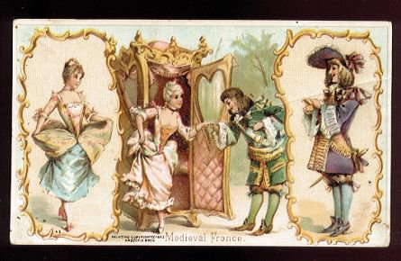 1893 Victorian Trade Card - Arbuckle Brothers Coffee Company - MEDIEVAL FRANCE (#49)