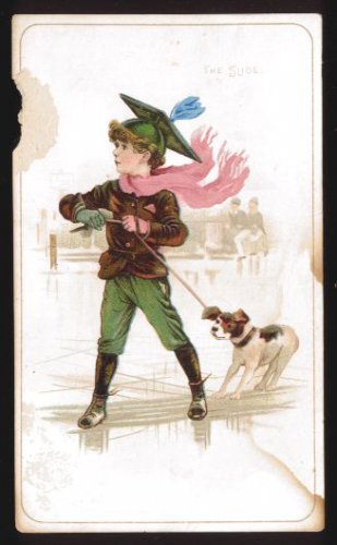 Victorian Trade Card - Arbuckle Brothers Coffee Company - "THE SLIDE" (#80)
