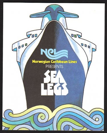 NORWEGIAN CARIBBEAN LINES - Early-1980s "SEA LEGS" Theatre Program - S.S. NORWAY