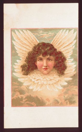 BEDELL Store (New York?) Victorian Trade Card - Rebecca Coleman winged angel design