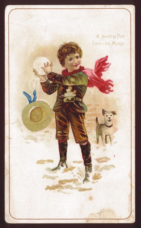Victorian Trade Card - Arbuckle Brothers Coffee Company - "A MATCH FOR TWO -- OR MORE" (#77)