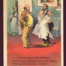Victorian Trade Card - Arbuckle Brothers Coffee Company - "WILL MAKE THE EFFORT" (#48)