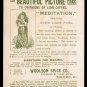 1894 LION COFFEE Victorian Trade Card - Woolson Spice - girl w/ giant fly on bowl