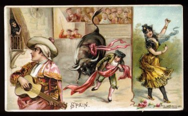 1893 Victorian Trade Card - Arbuckle Brothers Coffee Company - SPAIN (#10)
