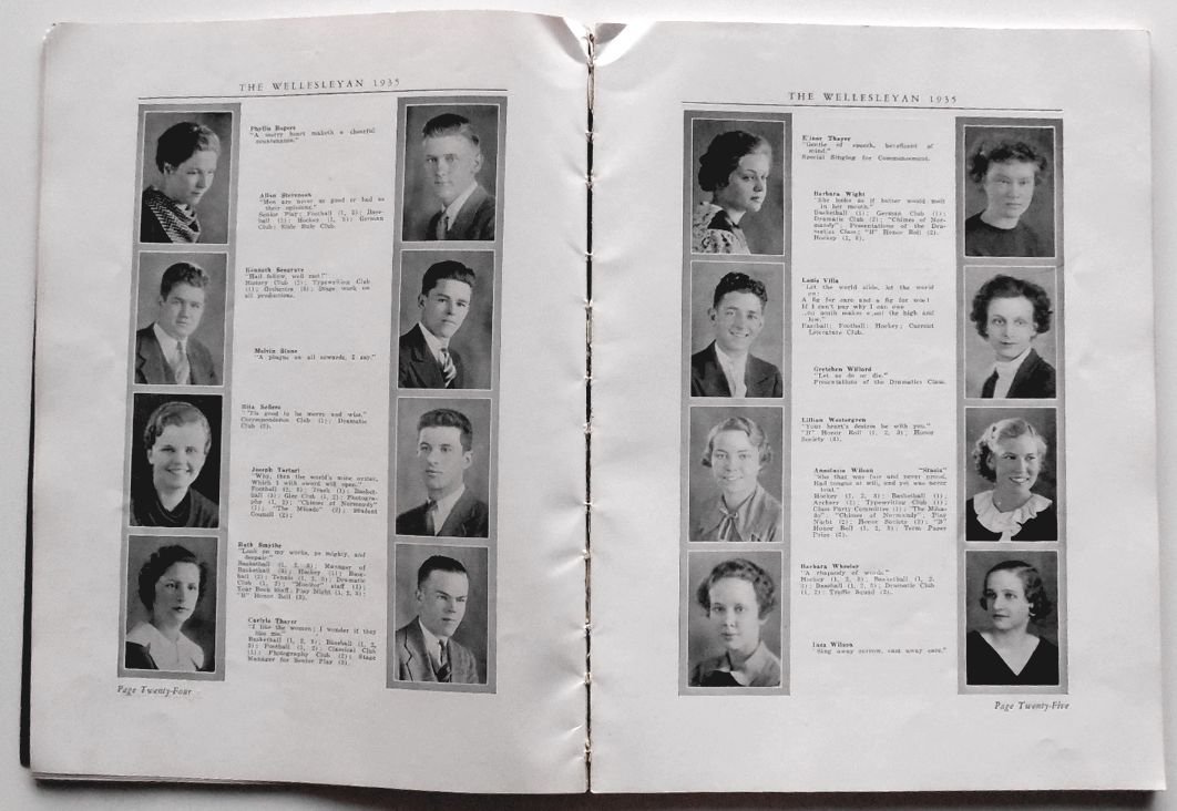 THE WELLESLEYAN - 1935 High School Yearbook - Wellesley, Massachusetts