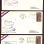 1967 Air Mail Route 87 First Flight Cvrs (3) - Bristol / Kingsport / Johnson City to Atlanta