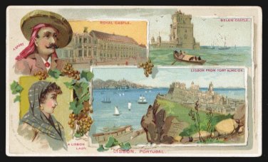 1891 Victorian Trade Card - Arbuckle Brothers Coffee Company - LISBON, PORTUGAL (#22)