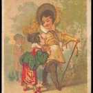 CHOCOLAT-LOUIT Victorian Trade Card - "LE SIRE DE FRAMBOISY" - children