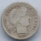 1912-D Barber Dime (U.S. Coin - 90% Silver) - Circulated