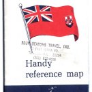 1966 BERMUDA Department of Tourism - Handy Reference Map