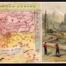 1889 Victorian Trade Card - Arbuckle Brothers Coffee Company - Map of MONTANA TERRITORY (#79)