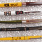 Assorted BALLPOINT PENS (5) with advertising
