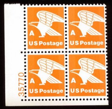 1978 "A" First Class (15&Acirc;&cent;) Rate (Sc. #1735) - Plate Block - MNH