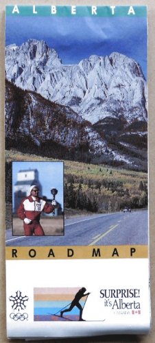 ALBERTA, CANADA - 1987 Official Road Map