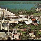 WALT DISNEY WORLD Magic Kingdom - Aerial View - 1970s Unused Post Card
