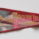 MACKINAC STRAITS BRIDGE, Sault Ste. Marie, Michigan - Vintage Souvenir Pennant