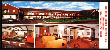 DEITSCH SHIER MOTOR INN, Intercourse, Pennsylvania - 1974 Multi-view Postcard
