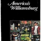COLONIAL WILLIAMSBURG, Virginia - 1970s Visitor's Guide Booklet